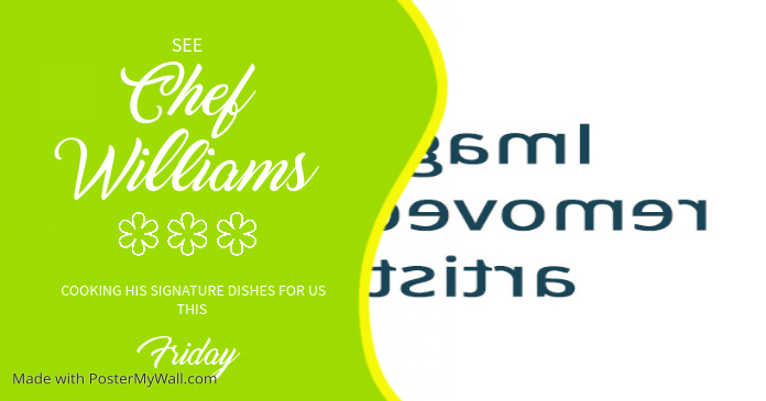 facebook cover guest chef template postermywall