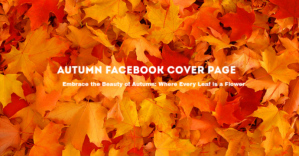 Red Autumn Facebook Group Cover Photo Template