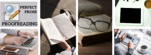 灰色 Proofreading Services Facebook Cover Photo Template