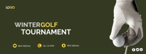 Facebook Cover WINTER GOLF TOURNAMENT template