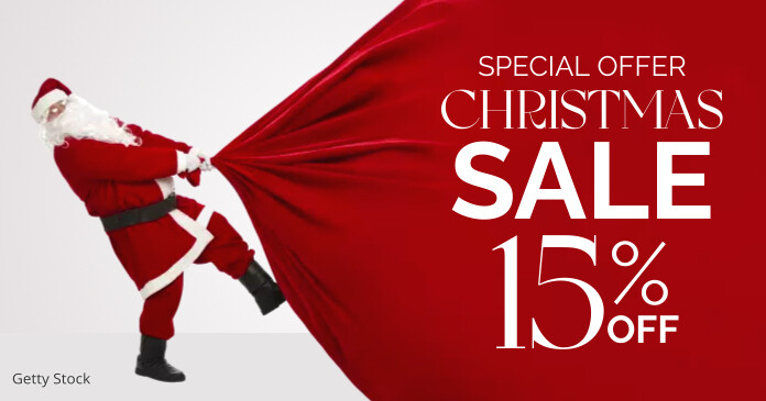 Modèle facebook creative ads christmas sales | PosterMyWall