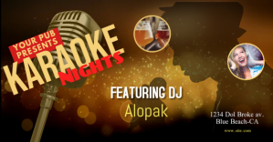 Castanho Karaoke Night Ikhava Yomcimbi WeFacebook Template