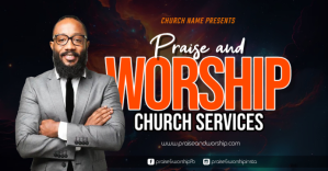 Czarny Church Worship Service Facebook Event Cover Template