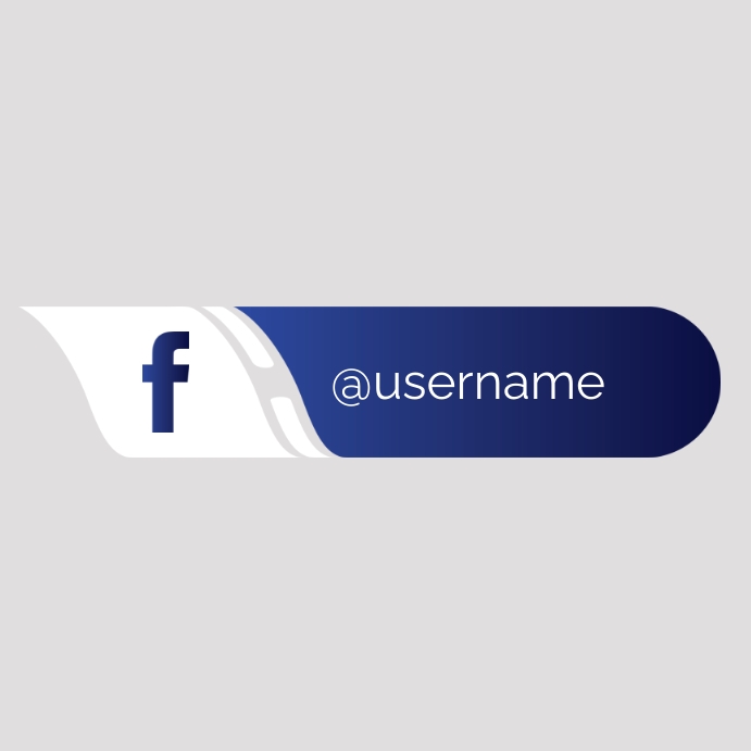 Facebook Icon Lower Third Instagram Post template