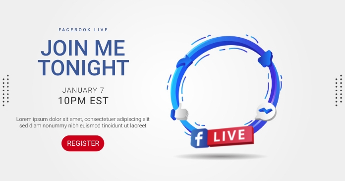 Facebook Live Element FACEBOOK LIVE Template | PosterMyWall