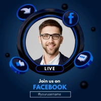 facebook live Instagram Post template