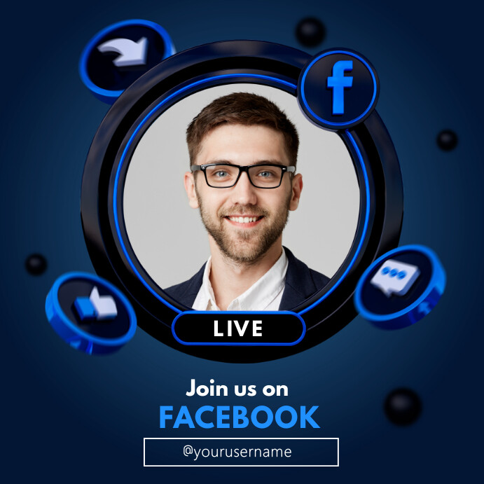 Facebook Live Element facebook live Template | PosterMyWall