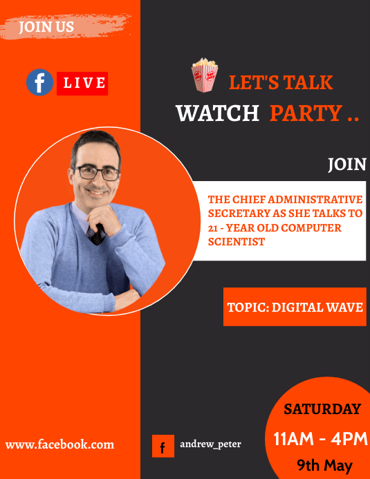 facebook live flyer template PosterMyWall