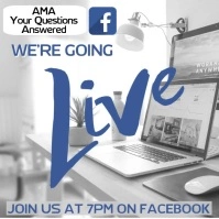 Facebook Live Instagram Ad Template Square (1:1)