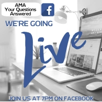 Free Facebook Live Instagram Ad Template Carré (1:1)