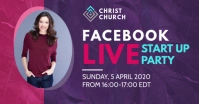 Facebook Live Party Post Obraz udostępniany na Facebooku template