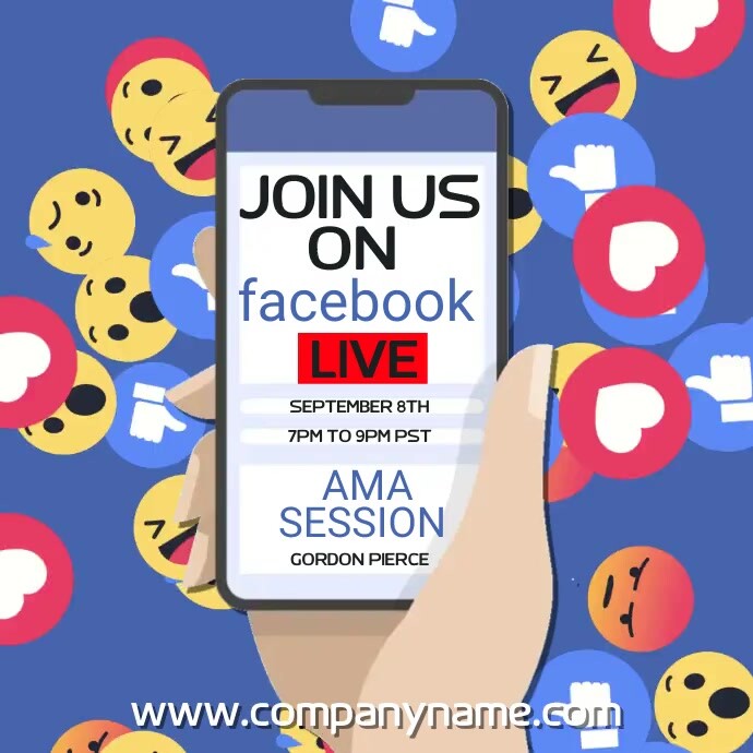 Facebook Live Video Template | PosterMyWall