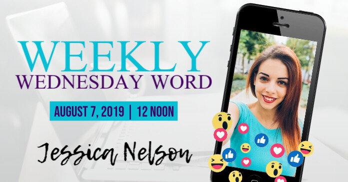 Facebook Live: Wednesday Word Obraz udostępniany na Facebooku template
