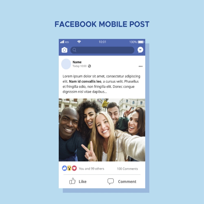 facebook mobile post Template | PosterMyWall