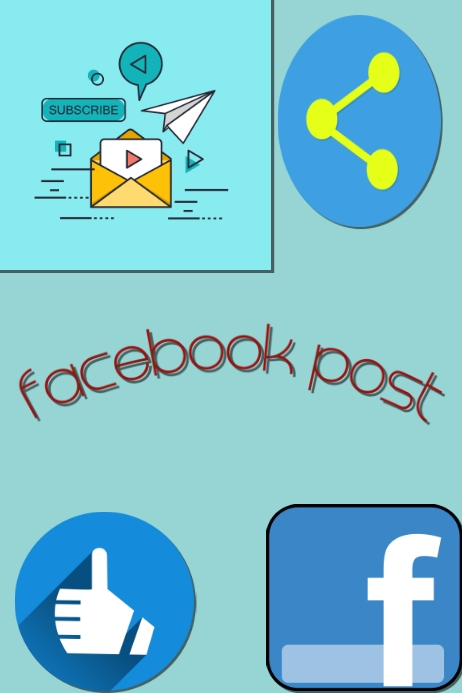 facebook post Poster template