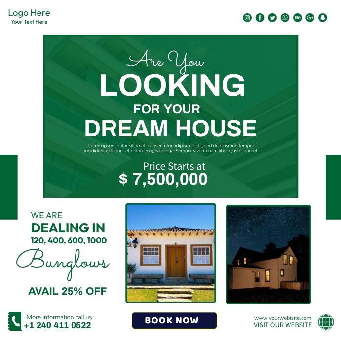 Facebook Real Estate Ad Template PosterMyWall