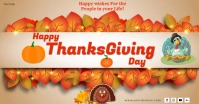 Facebook thanksgiving post banner template