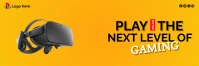 Facebook Virtual reality gaming template Twitter-header