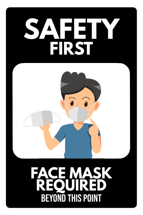 Facemask Required Premises Sign Poster Template Postermywall