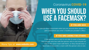 Turquoise Facemask Usage Guidelines Facebook-covervideo Template