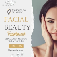 Facial beauty Instagram Post Square (1:1) template