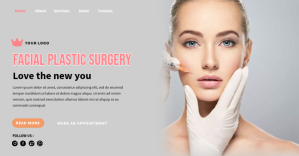 Facial Plastic Surgery Facebook template