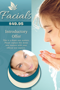 customizable design templates for facial postermywall flyer for facial