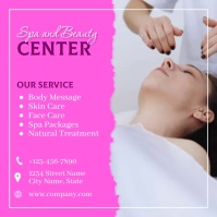 Facial spa and Beauty center instagram video template