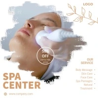 Facial Spa Center Instagram Post template