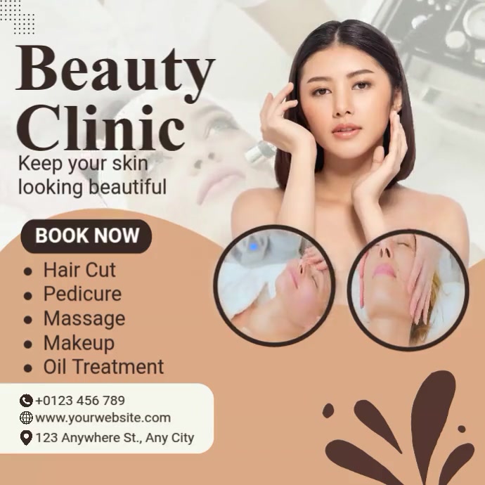 Advertisement Treatment Example Facial Treatment Ads Template | PosterMyWall