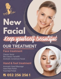Facial Treatment and Spa Day Flyer Volantino (US Letter) template