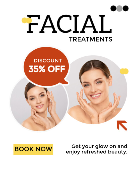 FACIAL TREATMENT INSTAGRAM POST template
