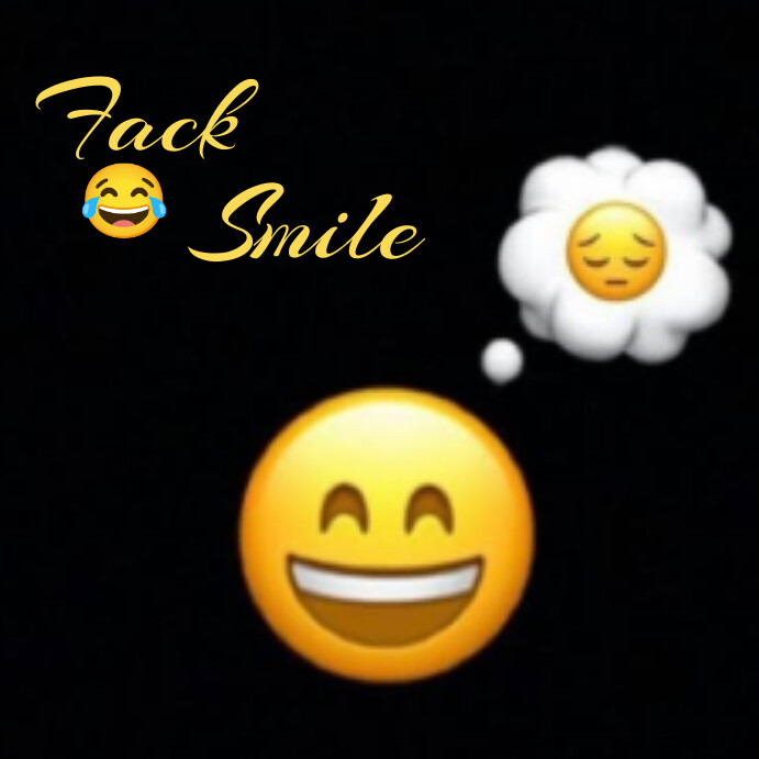 Fack smile 😊 Wpis na Instagrama template