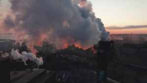 Factory producing smoke air pollution YouTube-miniature template