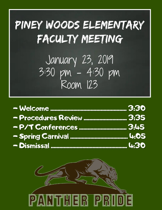 Faculty Meeting Agenda Template PosterMyWall