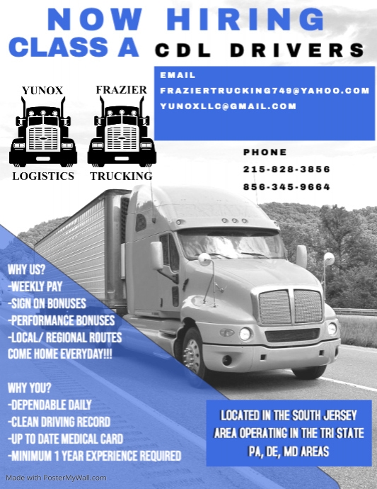 Copy of Copy of CDL Driver Hiring Poster Team building | PosterMyWall