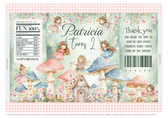 Fairies A4 template