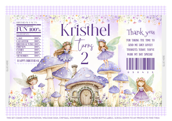 Fairies A4 template