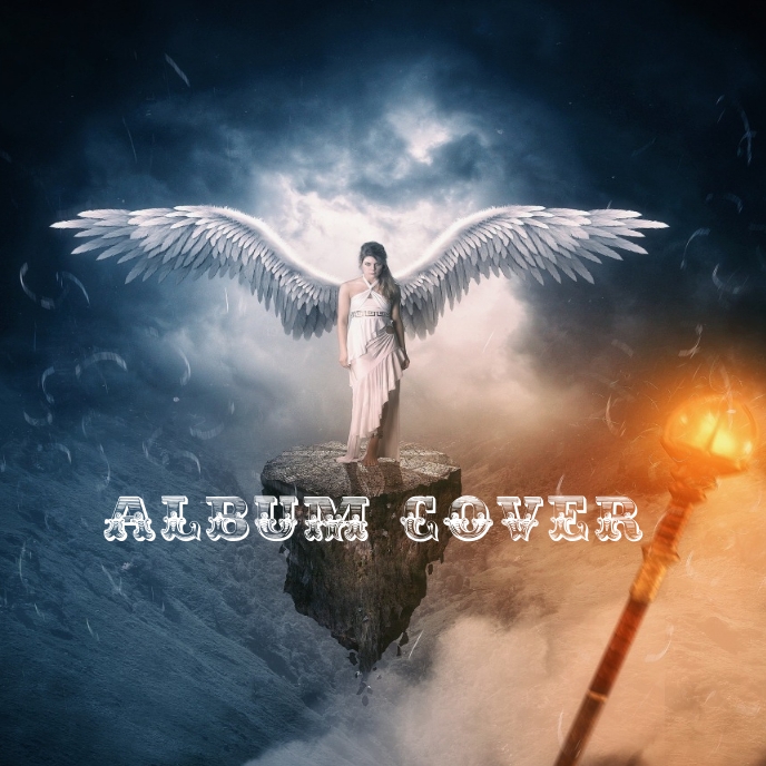 Fairy album cover template