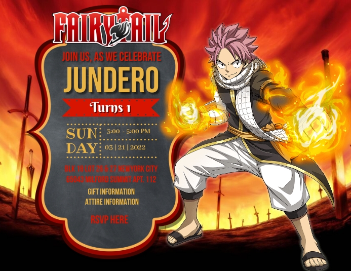 Fairy Tail Template PosterMyWall
