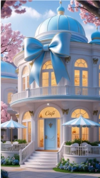 fairytale café  storybook architecture Historia de Instagram template