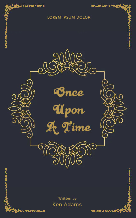 Fairytale Old Vintage Book Cover Template Postermywall