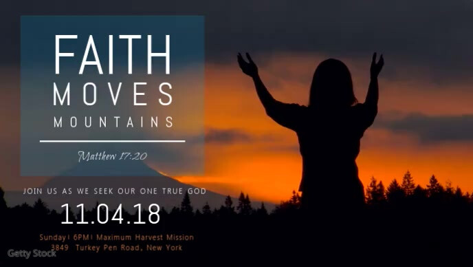 Faith and Worship Church Event Facebook Cover Video Template  PosterMyWall