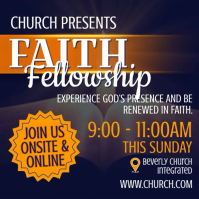 Faith Fellowship Instagram Post template