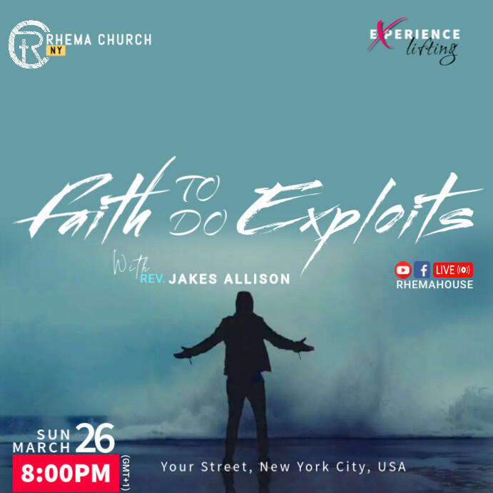 Exploit Poster Copy of Faith to do Exploits | PosterMyWall