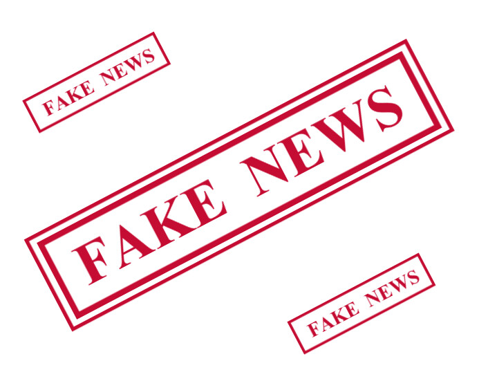 fake news stamp Flyer (US-Letter) template