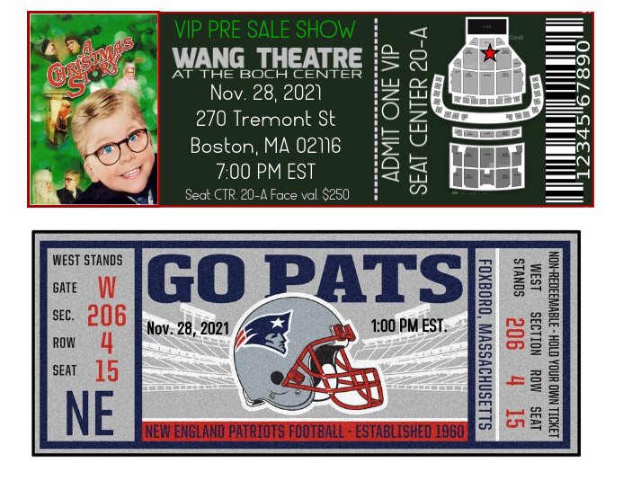 Fake tickets for gift Template PosterMyWall