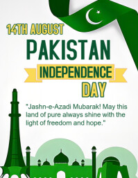 Fakistan Independence Day Celebration  Flyer (us Letter) template