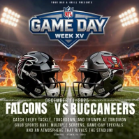 Marrón NFL Game Day Promotion Instagram-opslag Template