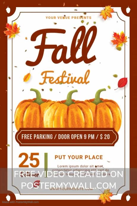 Fall, Autumn Template | PosterMyWall